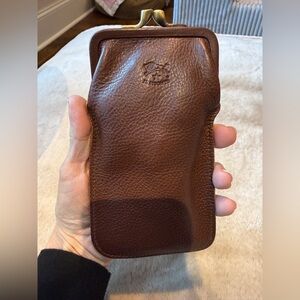 Il Bisonte leather eyeglass case